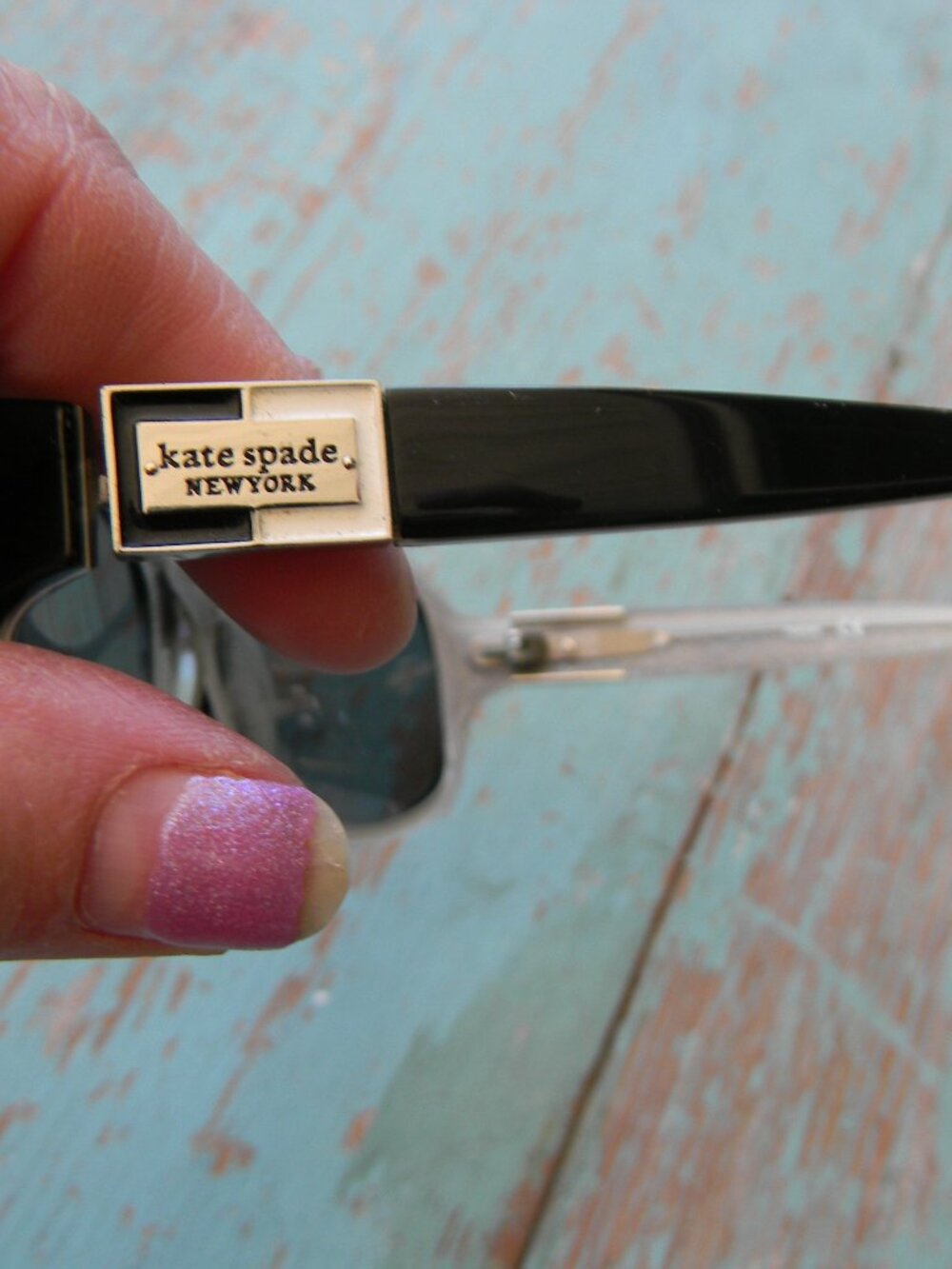 KATE SPADE BLACK SPECTATOR SUNGLASSES - Picture 2 of 6